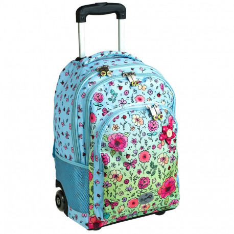 Flower 47 CM wheeled backpack - Top of the range