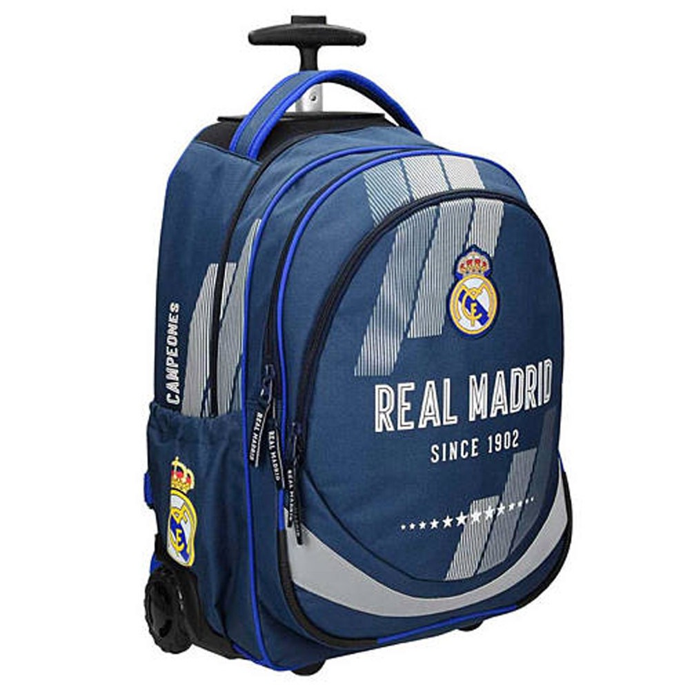 *Exclusiv* Real Madrid Trolley Schulranzen auf Rollen Schulrucksack Schulranzen 47x35x20cm EDEL NEU 