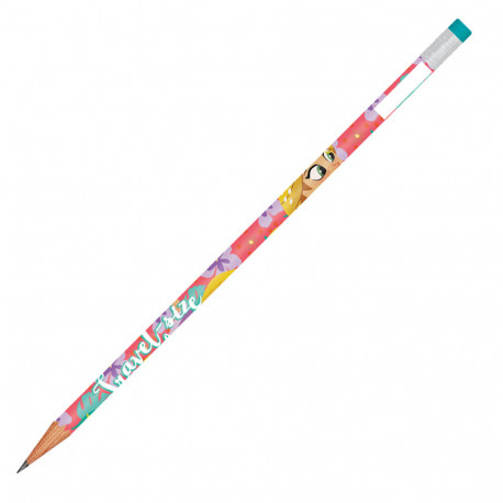 Crayon à papier Raiponce - Bout gomme