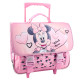 Cartable à roulettes Minnie rose 40 CM