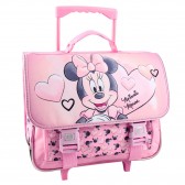 Aglutinante con ruedas rosa Minnie 40 CM