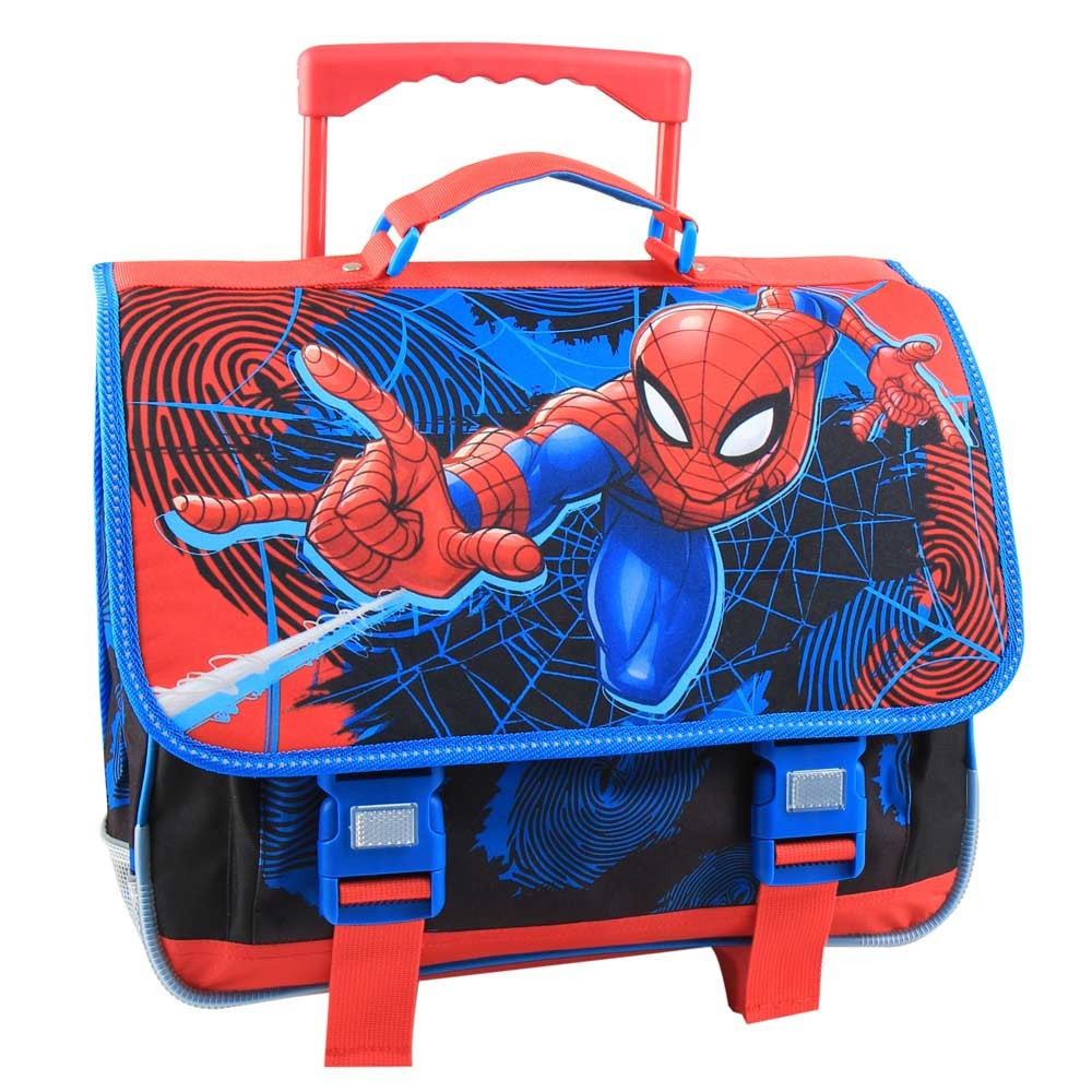 Spiderman 40 CM satchel con ruedas - carro