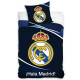 Parure housse de couette coton Real Madrid 140x200 cm et Taie d'oreiller