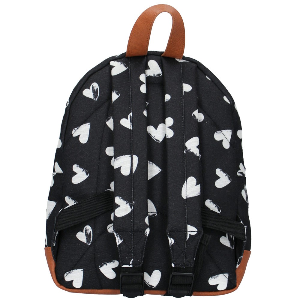 Courage Au Coeur Et Sac Au Dos Sac à dos maternelle Noir et blanc 31 CM Coeur