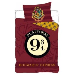 Bettbezug Harry Potter Hogwarts Express 140x200 cm und Kissenbezug