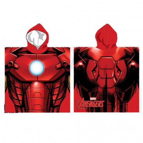 Poncho de bain à capuche Iron Man - Avengers