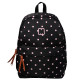 Marshmallow Schwarz Erbsen weiß 44 CM Rucksack