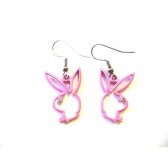 Playboy Bunny pink earrings