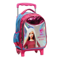 Sac à dos à roulettes Barbie Smiles maternelle 31 CM