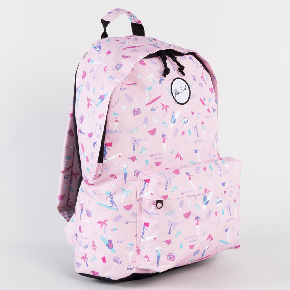 Ripcurl Pink Dome Drops Girl's Schoolbag Backpack 