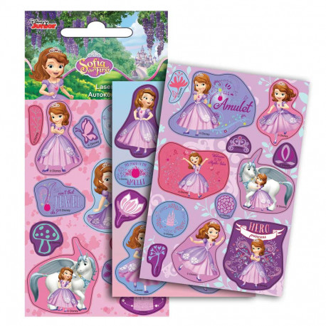 Lot de 36 étiquettes brillantes Princesses Disney