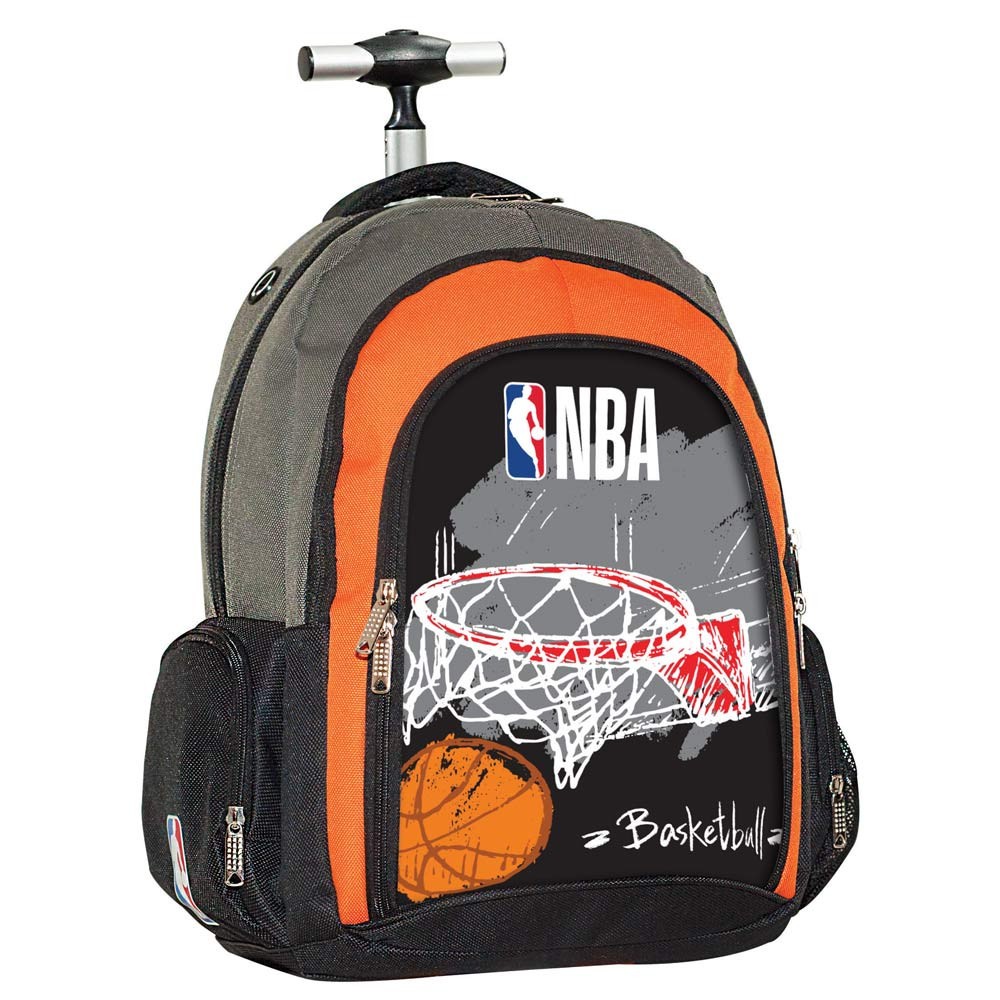 NBA Red Basket 48 CM Wheeled Backpack Cartable