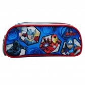 Trousse rectangulaire Avengers Bleu 23 CM - 2 Cpt