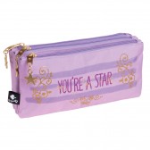 Trousse plate Star Spring 22 CM - 3 compartiments
