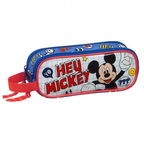 Trousse rectangle Mickey Clubhouse 21 CM - 2 cpt
