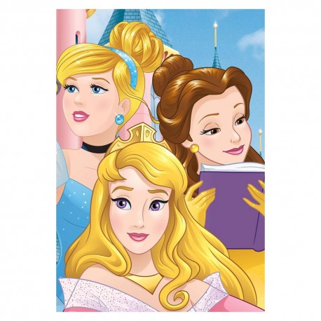 Plaid polaire Princesses Disney 140x100cm - Couverture