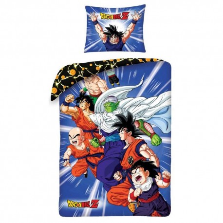 Bettbedecke Baumwolle Dragon Ball Super 140x200 cm und Kissenbezug