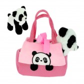 Peluche Bébé Panda dans son sac