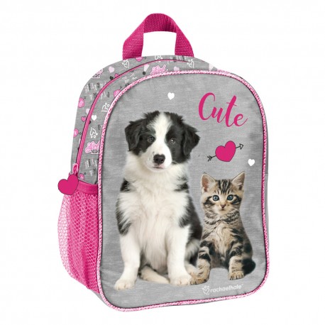 Dog and Cat Backpack 28 CM Kindergarten Cartable