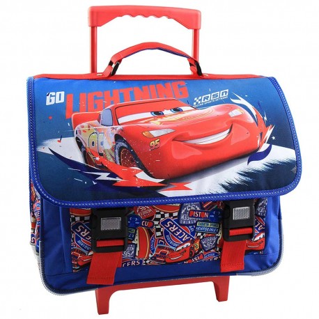 Cartable à roulettes Cars Go Lightning - 41 CM