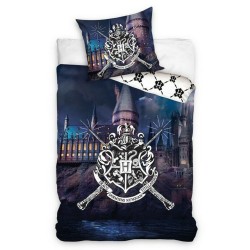 Harry Potter Magic edredón de algodón de 140x200 cm con funda de almohada