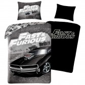 Hot Wheels 140x200 cm cotton duvet cover and pillow taie