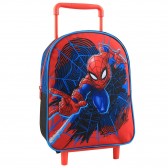 Spiderman 34 CM Trolley Kindergarten Wheel Bag