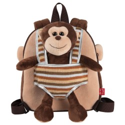 Mochila Animal Peluche Preescolar de 25 CM - Reversible