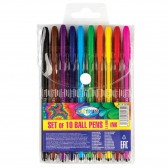 Lote de 10 bolígrafos de colores - Punto 0.7mm