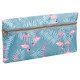 Trousse rectangulaire Flamant rose 21 CM