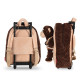 Animal Peluche 25 CM Maternal Backpack - Reversible