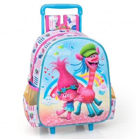 Trolls Poppy 29 CM Wheeled Backpack - Kindergarten Cart