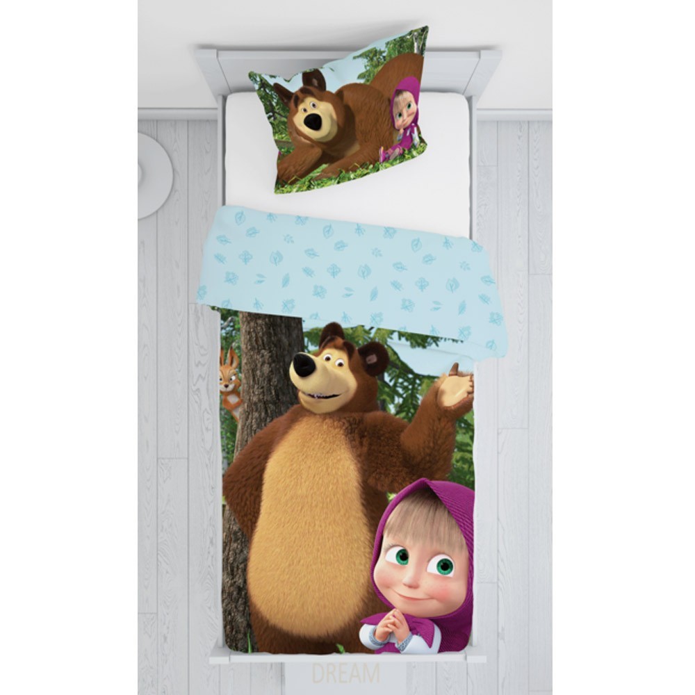 Parure De Lit Masha Et Michka 90x190