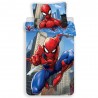 Parure housse de couette coton Spiderman Bleu 140x200 cm et Taie d'oreiller