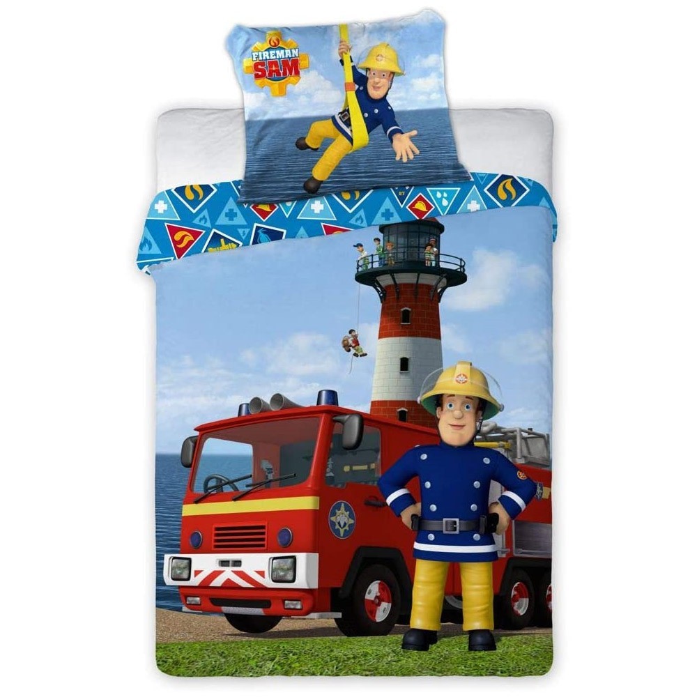 fireman sam cot duvet set