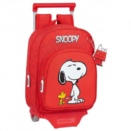 Snoopy 34 CM carro mochila de jardín de infantes