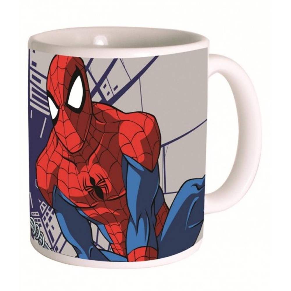 Marvel Tazza In Ceramica Stile Retro 8x11,5x9,5 Cm Con Personaggi Fumetti, Multicolore, Regalo Per Fan