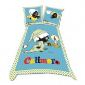 Juego de funda nórdica de algodón Calimero de 140x200 cm y funda de almohada