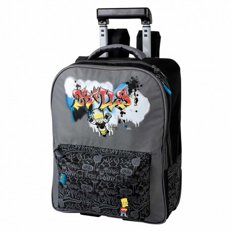 Simpsons Graph 43 CM Wheeled Backpack - Top of The Range