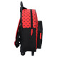 Sac à dos à roulettes Ladybug Miraculous Super Heroez 38 CM Haut de gamme Trolley - Cartable