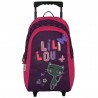 Sac à dos à roulettes Lililou le chat 45 CM Cartable Trolley Haut de gamme