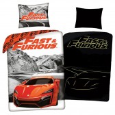 Hot Wheels 140x200 cm cotton duvet cover and pillow taie