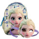 Mochila Elsa El Reino de nievo 30 CM - Mochila de jardín de infantes + máscara
