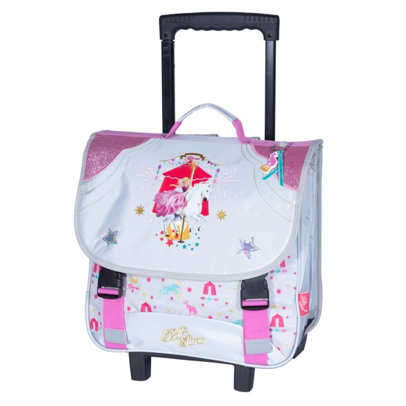 Cartable à roulettes Bella Sara Wings 38 CM Haut de gamme Cheval Blanc