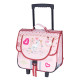 Cartable à roulettes Bella Sara Wings 38 CM Haut de gamme Cheval Blanc