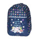 Backpack ETTAVEE LOVE Marine Papillon 42 CM - 2 Cpt