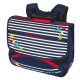Schoolbag LITTLE MARCEL Marine Striped 38 CM