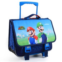 High-end Super Mario 41 CM wheeled satchel