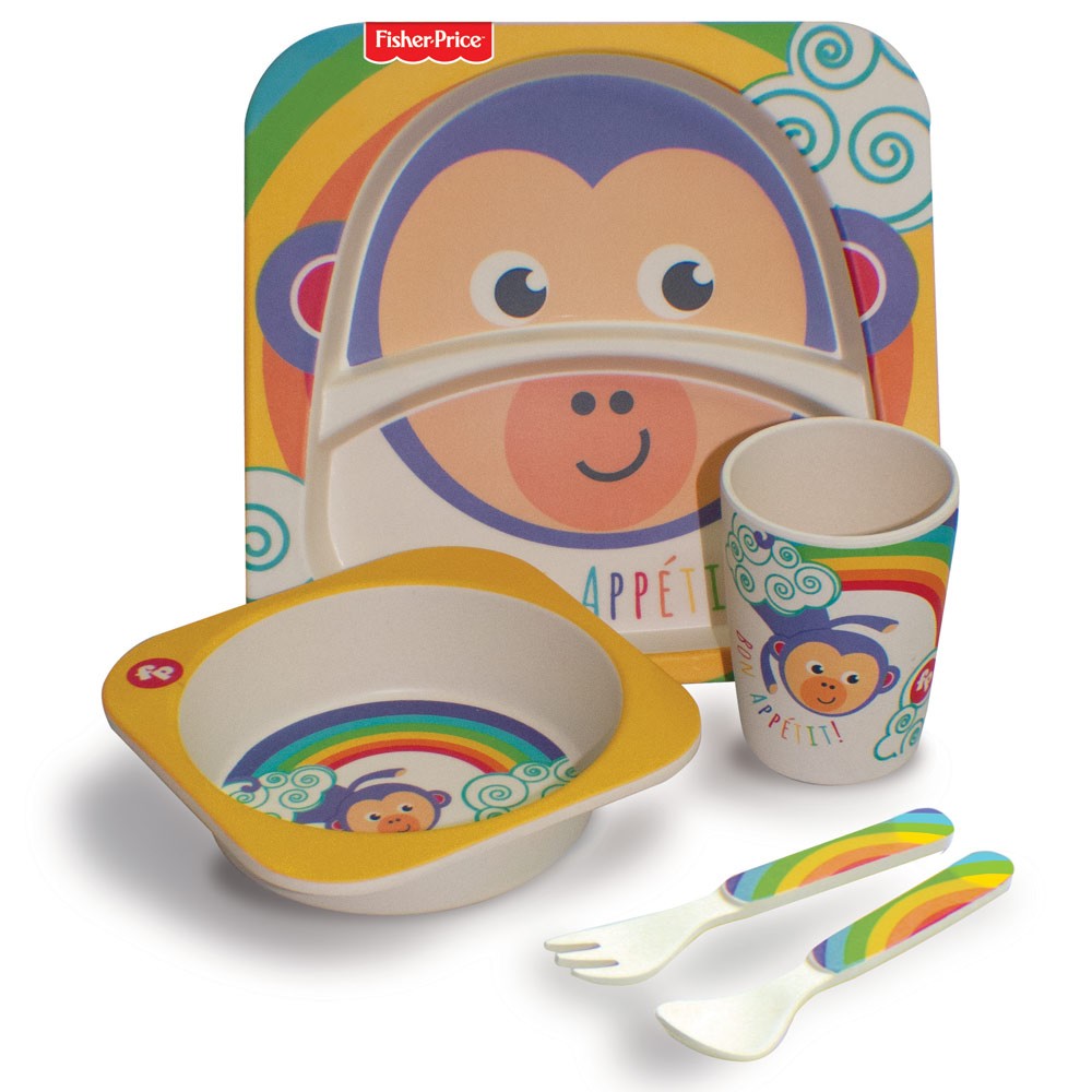 Frhstcksset aus Bambus Fisher Price 5 Zimmer