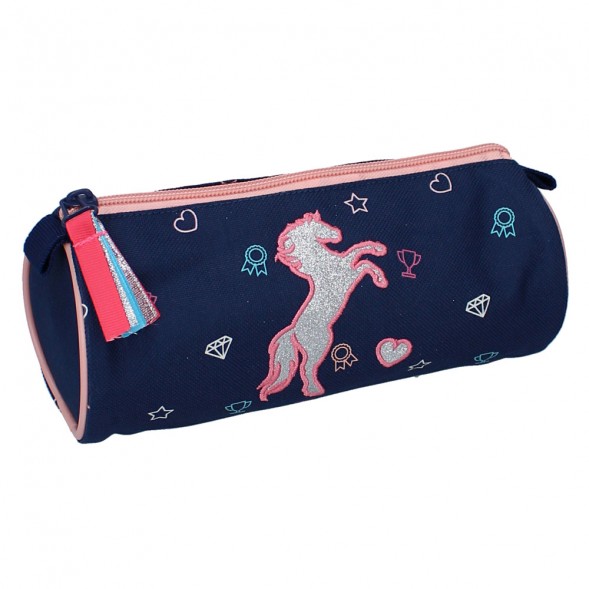 Trousse Ronde Cheval Milky Kiss Love Ride Navy Cm